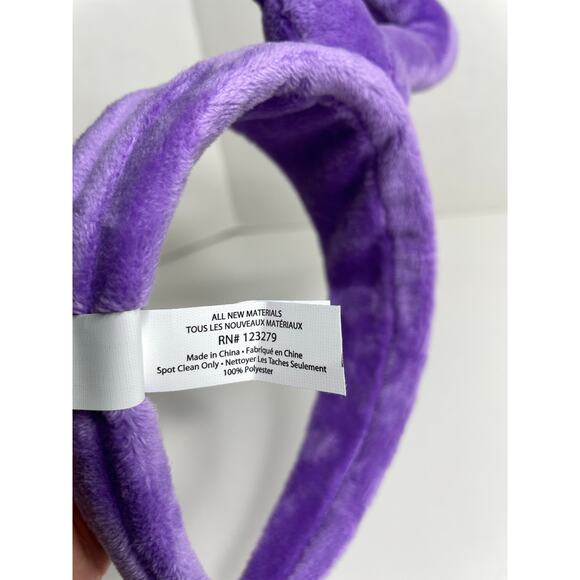 Kids Tinky-Winky Headband Costume Accessory Plush Triangle on Soft Fabric Purple - Picture 3 of 4
